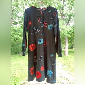 Loft Primavera Long-Sleeved Floral Shirtdress